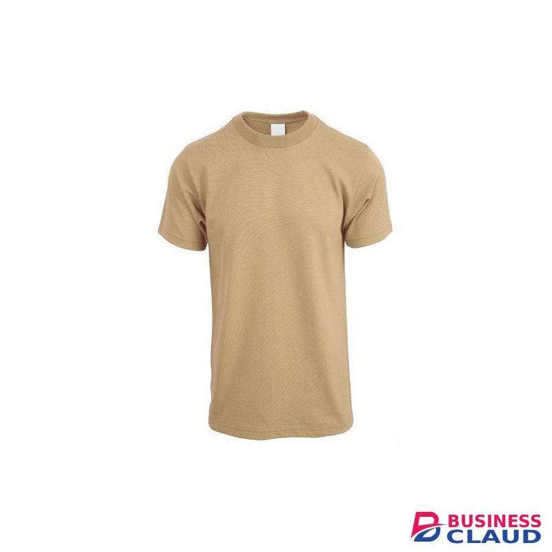 Beige Round Neck Cotton T-shirt/Beige Tshirt