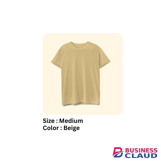 sang basics plain beige T-shirt