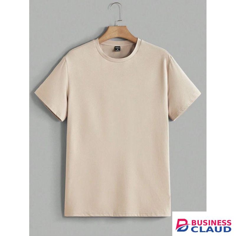 Classic Beige Crew Neck T-Shirt
