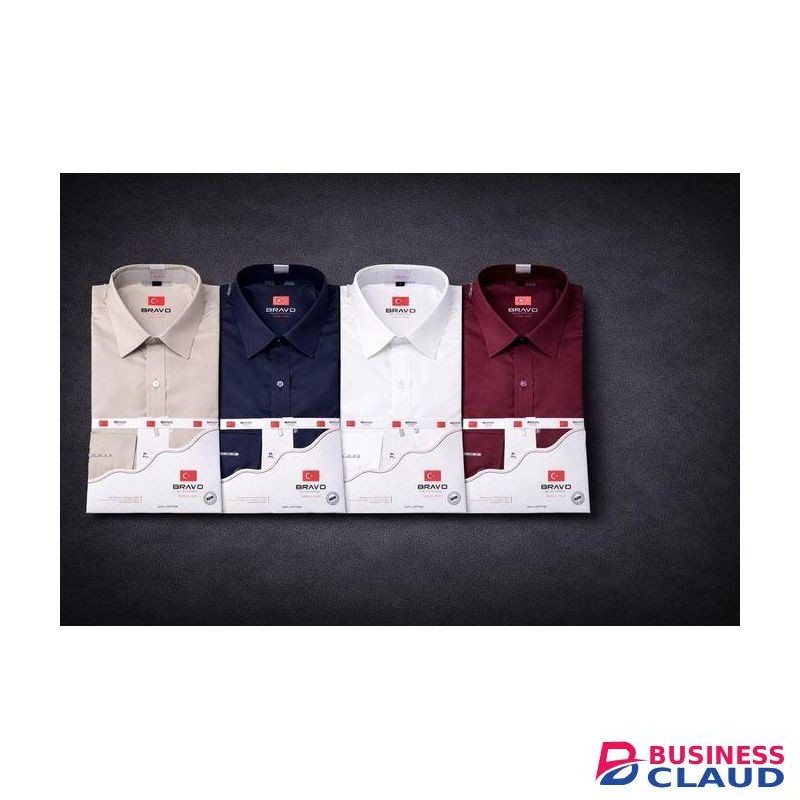 Turkey Style Official Mens Longsleeve Shirt Slim Fit 100%Cotton- Beige, Navy Blue, White And Maroon
