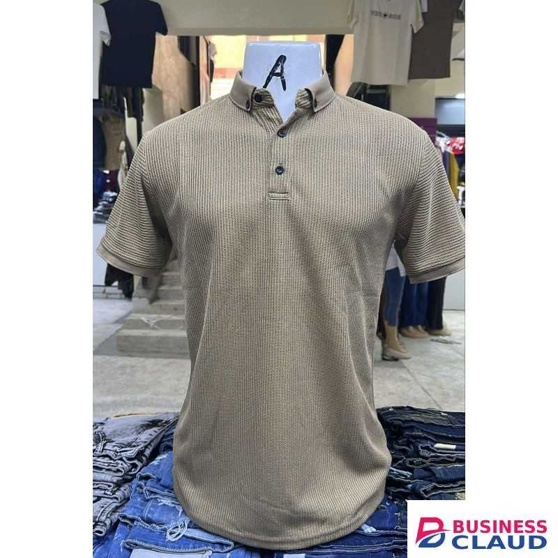 Classy Meshy Colar Short Sleeve T-shirt