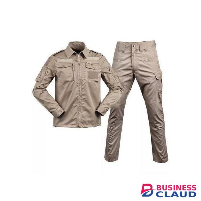 Outdoor Men Casual Multi-Pockets Shirt &Cargo Pants Suits Training Tactical Clothes