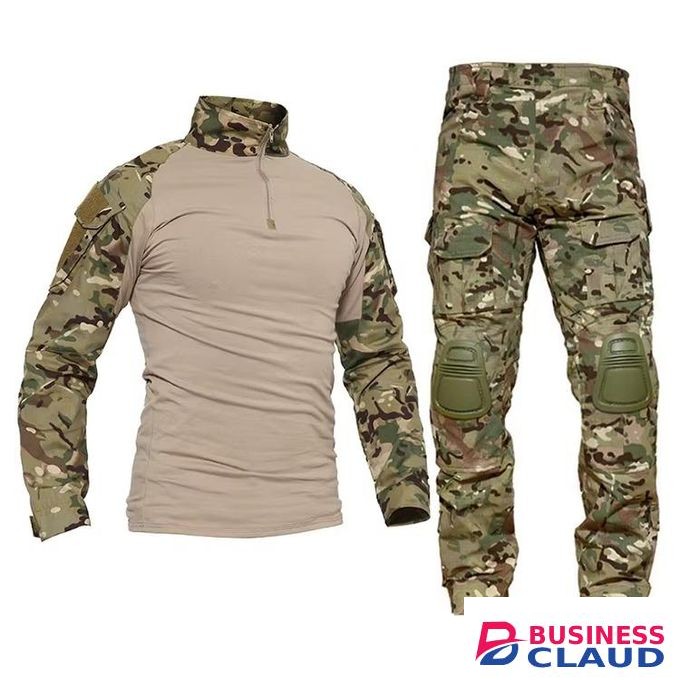 Men's And Women's Tactical Cargo Suit – Military Style Multi-Pocket Shirt & Pants Set For Outdoor Training, Hiking & Workwear