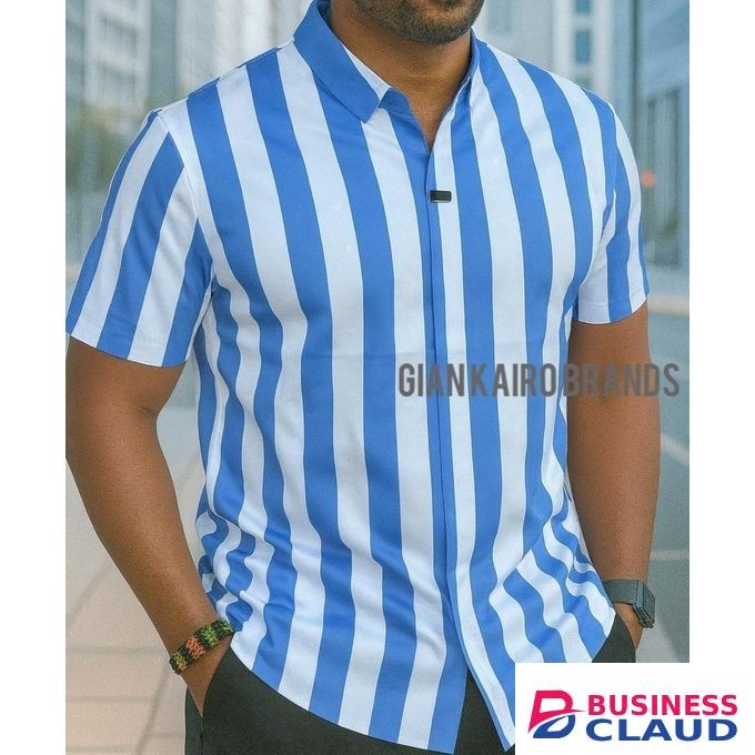 Cotton Buttonless collared V-shaped Shirts, Slim fit silk