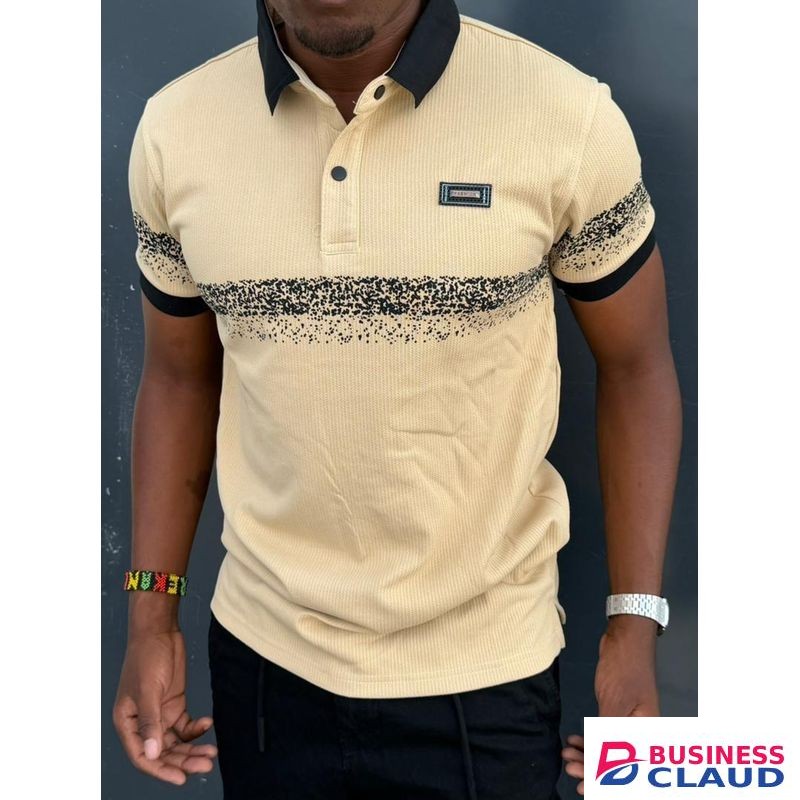 BEIGE CLASSY MEN POLO SHIRTS