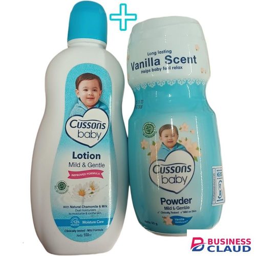 Cussons Baby Lotion + Powder CHAMOMILE MILK VANILLA MILD & GENTLE
