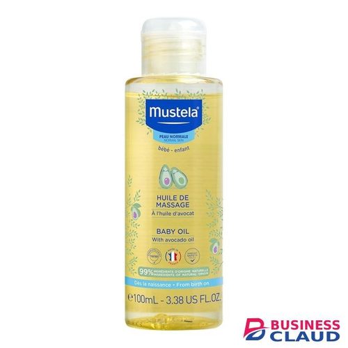 Mustela Baby Oil Moisturizing Oil for Massage - with Natural Avocado, Pomegranate & Sunflower Oil