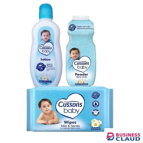Cussons baby Lotion Mild & Gentle 100ml, Mild & Gentle Wipes & Mild & Gentle Powder 100g
