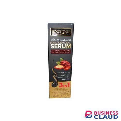 Boutique Cosmetics Mend & Restore Hair Serum with Argan Oil. Regrows hair, Makes Hair Smooth, Soft, Shinny, Moisturized, Prevent Split ends, Hair Breakage, Removes flakes & dandruffs, Frizz, Prolong Hair Colour, Grows hair faster & Adds Hair Volume