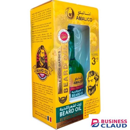 AMALICO BEARD OIL With Shea Butter STRENGTHEN HAIR STRANDS GROWTH SOFTER & SHINER NO BREAKAGE Noticeable After 3rd Use nk