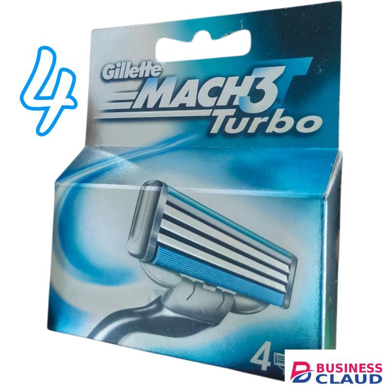 Gillette Mach 3 Turbo Shaving Blades Refill 4s