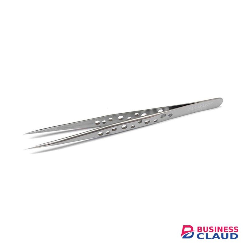 Straight Pointed Precision Tweezers with Holes