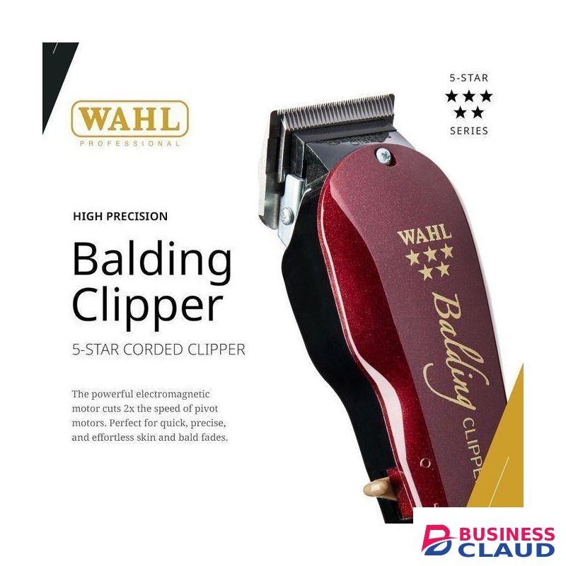 Five Stars Whall Balding Cutting Original Professional Super-Taper Shaving Machine maroon-(Kinyozi Machine)