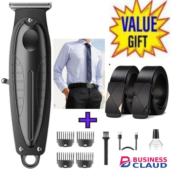 Affordable Barber Shaving Machine-Kinyozi // Shaver // Kinyozi // Best Kinyozi // BEST Rechargeable Smooth Hair Shaving Machine +Free Leather Belts