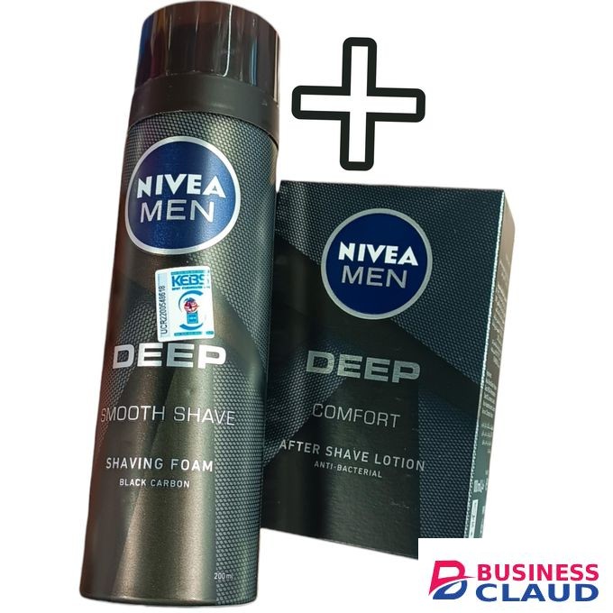 Beauty Smooth Shave Shaving Foam + Comfort After Shave Lotion DEEP ANTI-BACTERIAL aftershave Nıvea