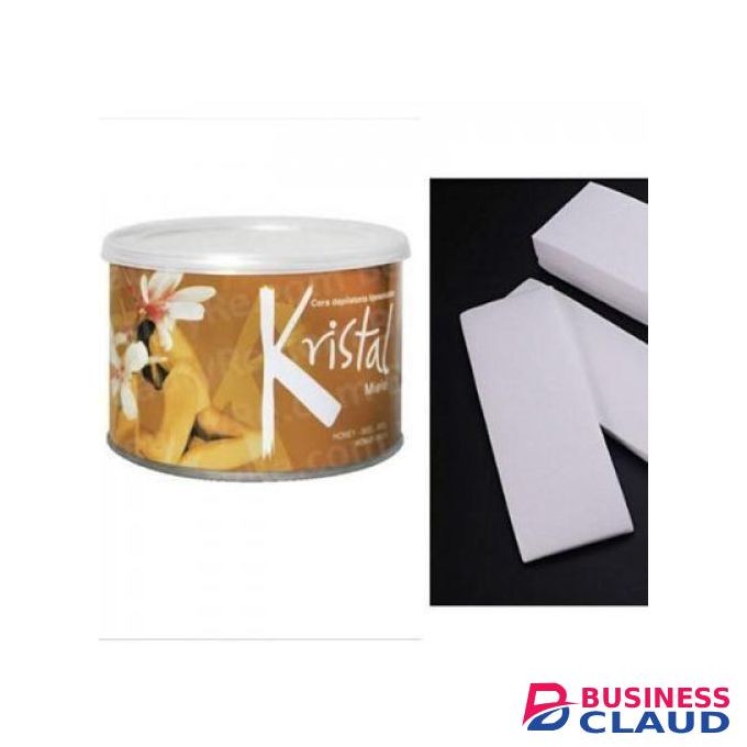 Kristal Miele Hair Removal Honey Wax+100 Pcs Wax Strips.