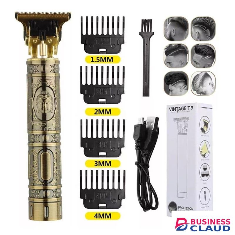 T Bald Hair Clipper Mower Rechargeable Trimmer T-Outliner Barber Shaving Machine Vintage Cordless Haircut Men Cutter Shaver