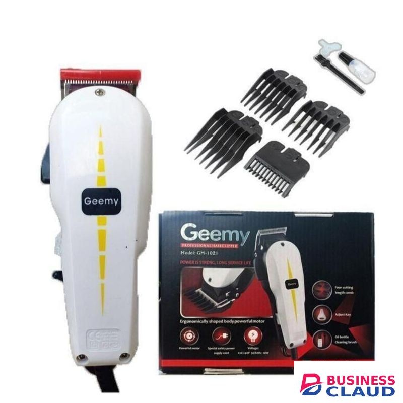 Geemy 1021 Electric Hair Trimmer Barbering Machine - Kinyozi