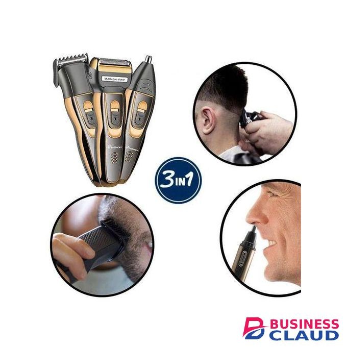 Gemmy Rechargeable Hair Shaving Machine, Shaver- 3 In 1