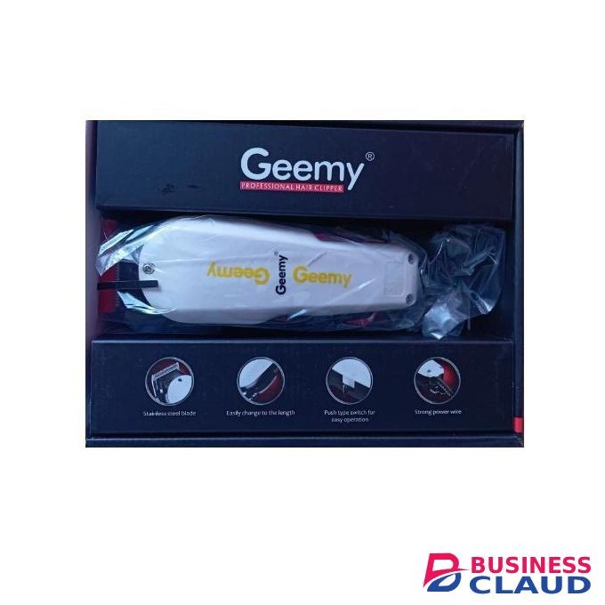 Geemy BEST FACE CARE PROFESSIONAL HAIR CLIPPER SHAVING MACHINE ELECTRIC HAIR SHAVER AND BEARD TRIMMER ALL STYLES BARBERING KINYOZI SHAVING MACHINE + 4 FREE QUALITY FACE TOWELS