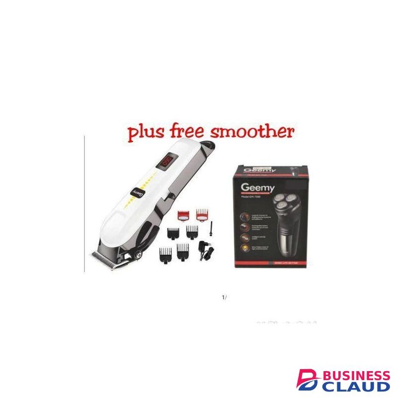 Geemy Rechargeable Cordles Shaving Machine Wit Indicator Plus Smoother