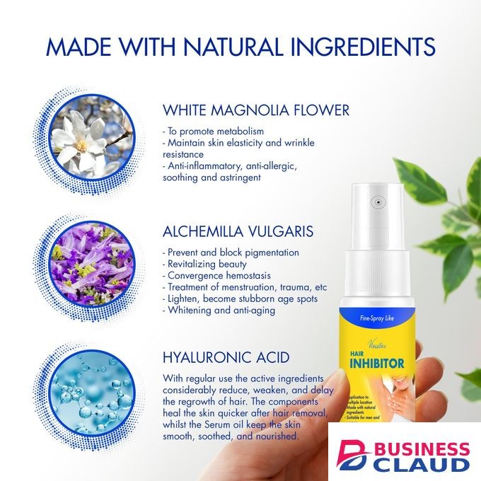 Vivostar Hair Removal, Hair Inhibitor, Painless Hair Growth Stop Spray, Hair Removal Spray