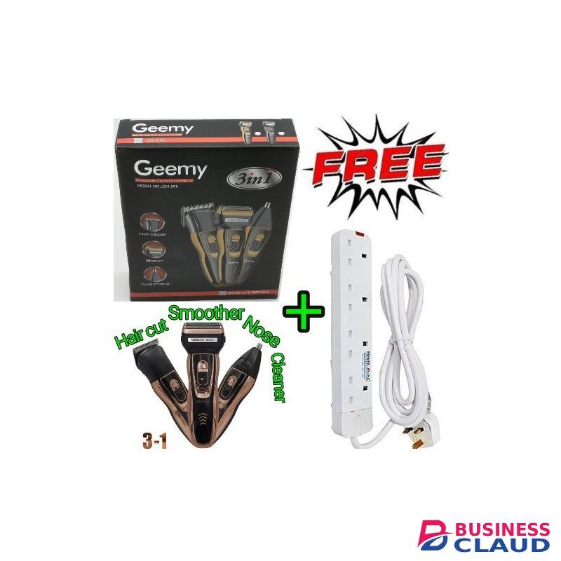 Geemy Shaving Machine 3 In 1 Smoother,Nose +Free 4 Way Extension