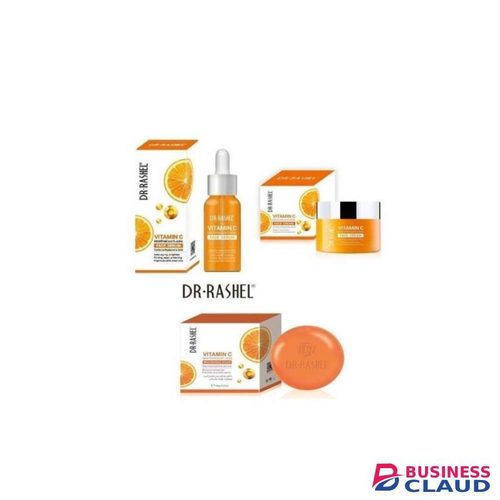 Dr. Rashel Vitamin C Brightening & Anti-Aging Face Serum + Cream + Soap