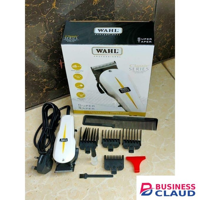 Wahll Pro Clip Super Taper Professional Corded Hair Clipper With Accessories
