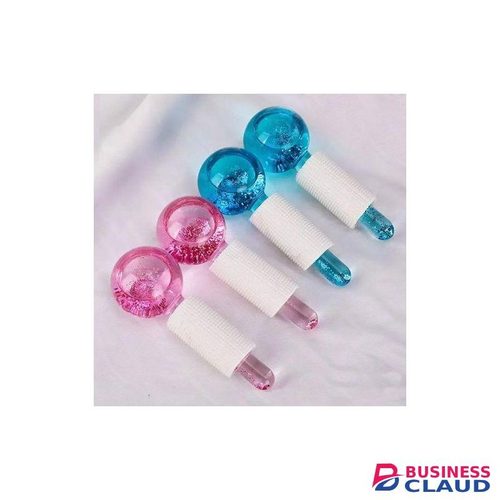 Facial Ice Globe, Smart Cool Face Roller Neck Massager Ball, Facial Massage Tools for Neck Eye Circle Reduce Puffiness Anti Ageing Wrinkles Soothing Firming Skin 2Pcs
