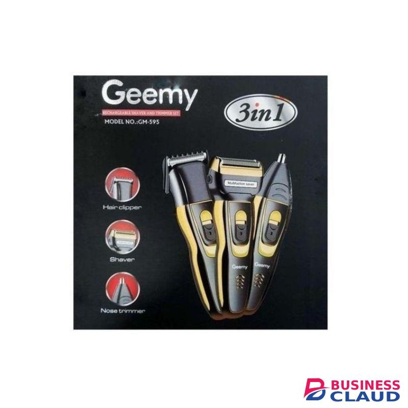 Geemy Rechargeable Shaving Machine, Finishing Trimmers 3 In 1