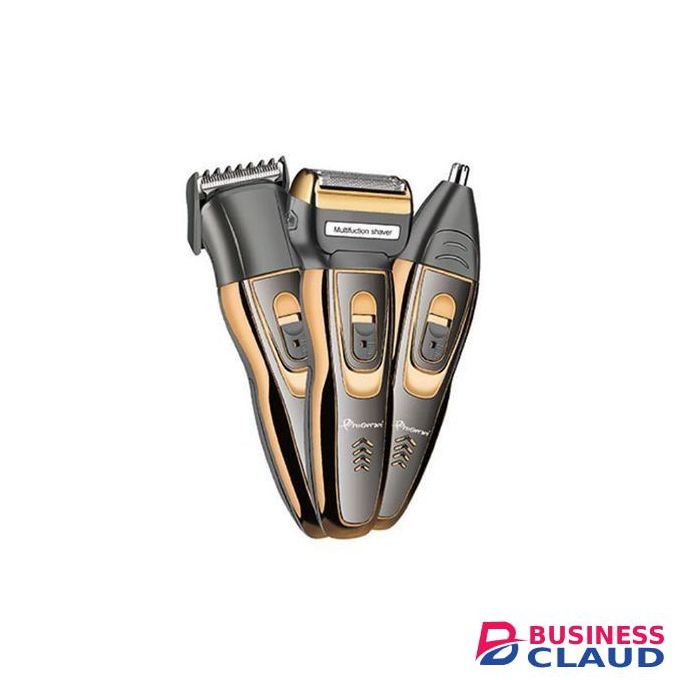 Geemy New Pro 3 In 1 Rechargeable Hair Trimmer Shaving Machine - Adult + Gifts