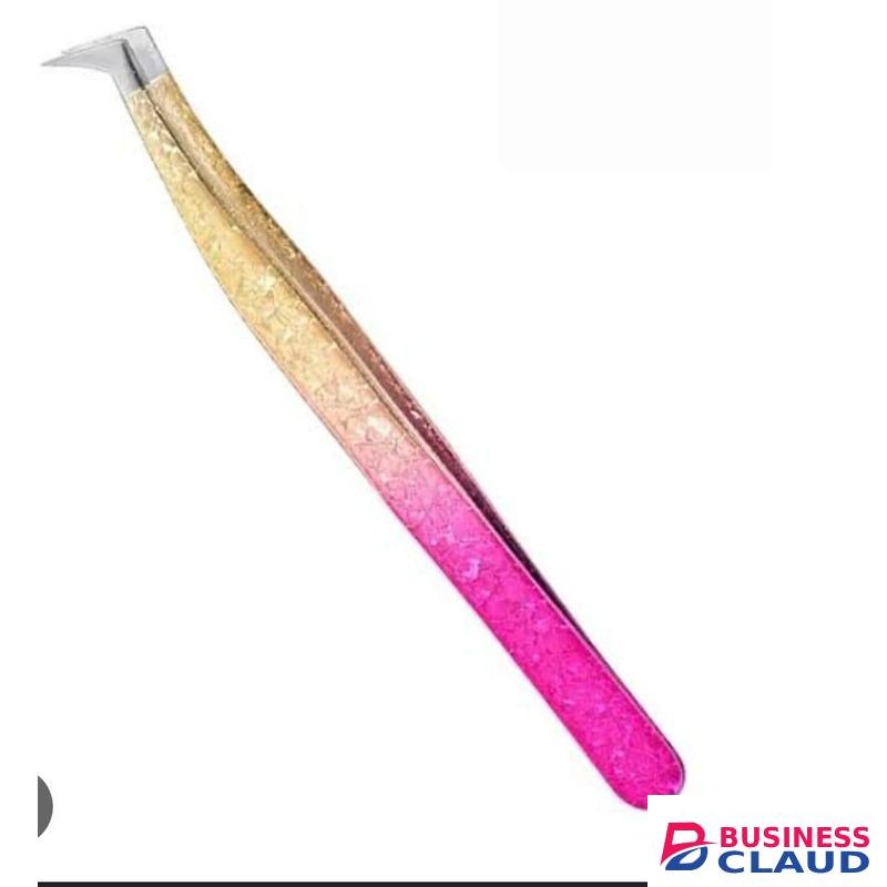 1Pcs Stainless Steel Eyelashes Tweezers Lashes Extension Antistatic Eyebrow Lash