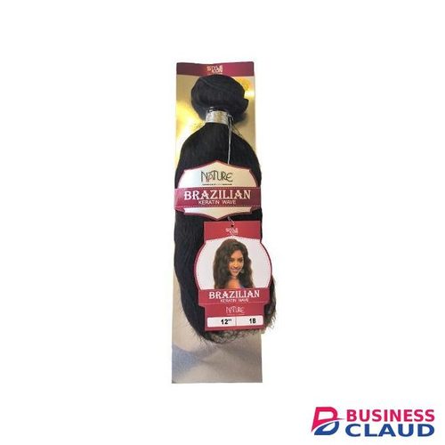 Fashion Idol Human STYLE ICON Black color BRAZILIAN KERATIN WAVE 12 Inch Body Wave Hair Bundle Nature Hair A Pack Hair Extension For Women