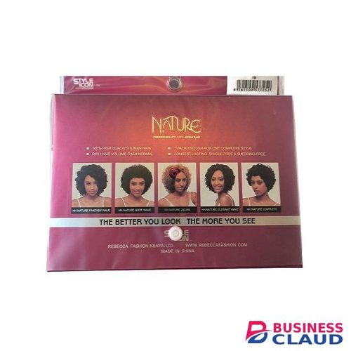 Fashion Idol Human STYLE ICON Nature Curly Hair Bundle HH NATURE FANTASY WAVE color 1B Human Nature Hair Extension 3 PCS In A Pack Hair Extension For Women