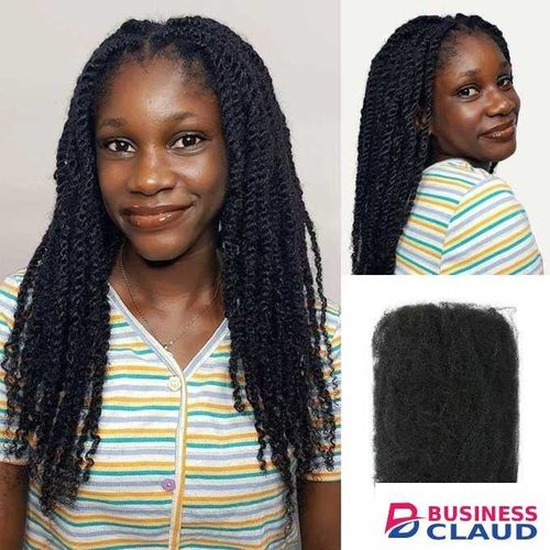 Fashion Idol M AFRO KINKY 18" STYLE ICON color M2 Human Nature Afro Kinky Hair Bundle Human Extension 65 G In A Pack Hair Extension For Women