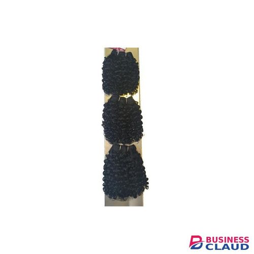 Fashion Idol Human STYLE ICON Nature Curly Hair Bundle HH NATURE MINI CURL 3PCS 8" color Black Human Nature Hair Extension 3 PCS In A Pack Hair Extension For Women