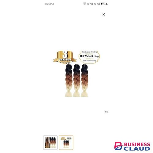 Ombre Braids – 4 Pack Professional Braiding Hair