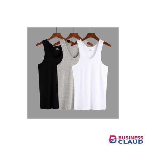 3PCS Pack Men Coloured Vests. 100% Cotton Vests. Color: Black, Gray & White. Sizes: M, L, XL, XXL, XXXL, XXXXL