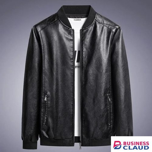 premium men’s leather jacket black or blue