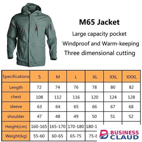M-65 Trench Coat actical Jacket Hooded Waterproof Wear-resistant Camping Jacket Camouflage Windbreakers