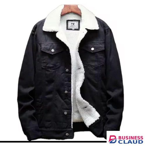 Black Unisex Fur Denim Jackets