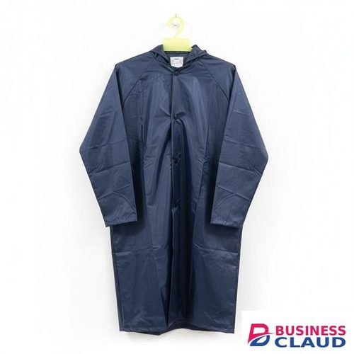 Heavy Duty Waterproof Long Raincoat with Hood - Navy Blue Rain Suit for Men/Women - Durable Rain Gear Nairobi Kenya