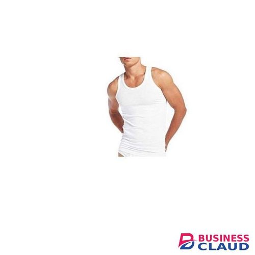 Yarrison 100% Cotton Mens Fitted Vest (3Pcs) - White