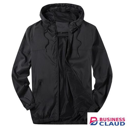 Berrykey Mens Lightweight Jackets Zipper Coats Casual Bomber - Black