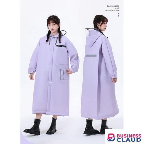 High Quality Adult Raincoat with Wide Brim Hat – Size 2XL (170–180cm)
