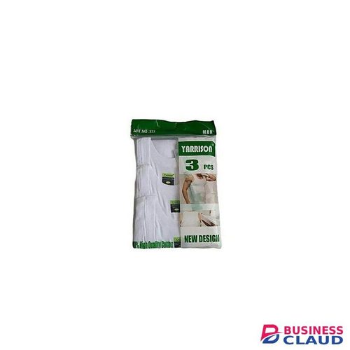 Yarrison 100%COTTON QUALITY VEST FITTED (3Pieces)