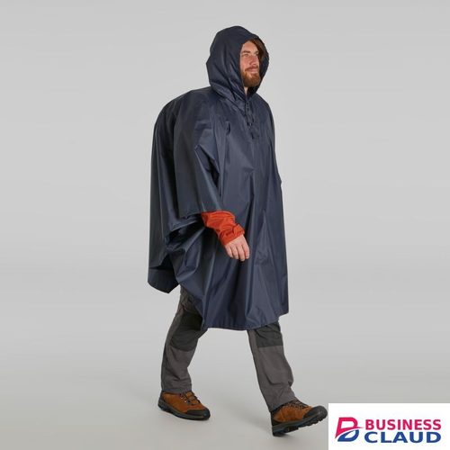 FORCLAZ by decathlon Hiking Rain Poncho - FORCLAZ MT 100 - 30 L - BLUE