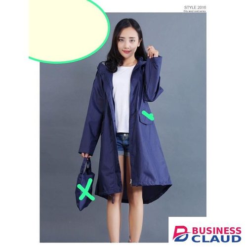 Childrens Water Resistant RainCoat + Hood