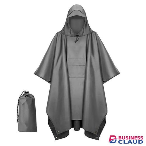 High quality unisex adult rain poncho with cap